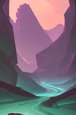 canyon sci fi stylized arcane