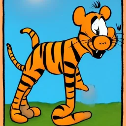 funny tigger illustration