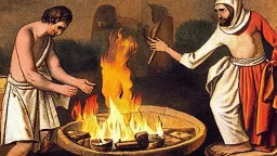 first-century medicine using fire to heal a person