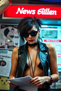 sexy cypher punk newsreader