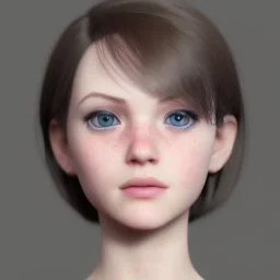 potrait girl look beautiful, eyes like ocean blue, short hair, smile, 8k, rtx, eyebrows like serious, facing left, real, cute, angry expression, tsundere, hyper realistis, details, color schema aesthetic