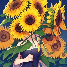 Stylized sunflower