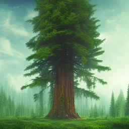 douglas fir tree in forest