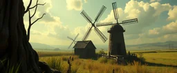 windmill scene from gorillaz music video