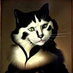 portrait of a cat José de Ribera Style