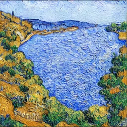 van gogh tarzında istanbul boğazı