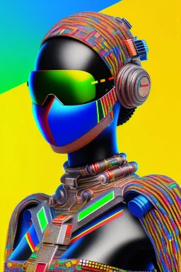 futuristic ghana, kente, adinkra, cyberpunk, 8k quality