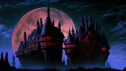 castle at night