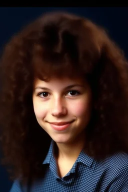 1980S GIRL WITH VERY FRIZZY PERMED HAIR