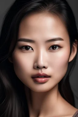 viso bellissimo di donna asiatica