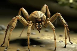 Spider animal with 8 legs in high heels