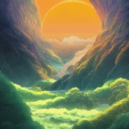 4k ghibli art of nature