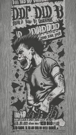 old school hardcore punk flyer