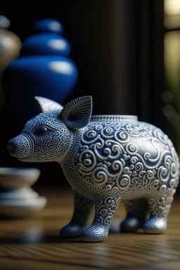 Ceramic animal ,3d 4k octane render, smooth, sharp focus, highly detailed, unreal engine 5,