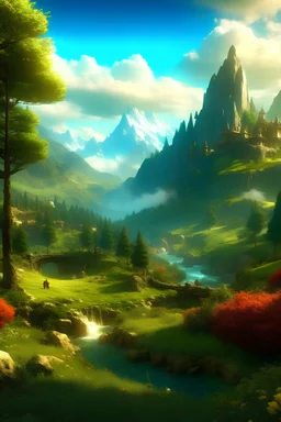 fantasy glen landscape