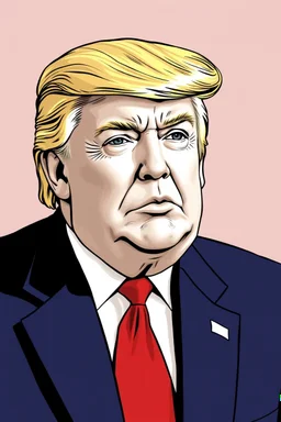 trump in the style of wahol