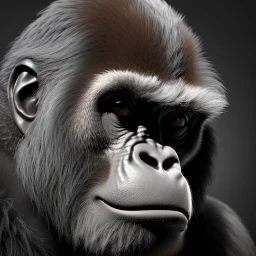 Gorilla unreal 5, octane render,cinema4d, dynamic lighting, dramatic lighting, 4k, redshift render, highly detailed, hyper realistic, in space