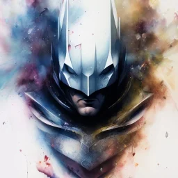 photorealistic batman, watercolor illustration by <agnes cecile> <Yoji Shinkawa>, natural tones, ornate and intricate detail , soft smooth lighting, soft pastel colors,