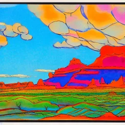 georges herriman Coconino County, Arizona psychedelic landscape