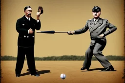 hitler playing baseball