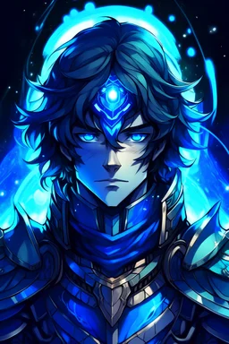 Galactic strong man knight of sky deep blue eyed blindhaired vessel