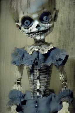 Very creepy skeletal ventriloquist doll