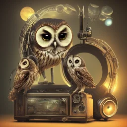 owl radio retro