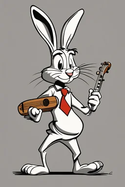 Bugs bunny deppressed doing music