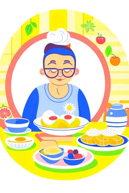 Grandma breakfast graphic
