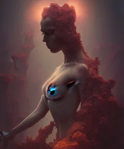 superhero, woman, photographer. oil on canvas, volumetric lighting, beksinski