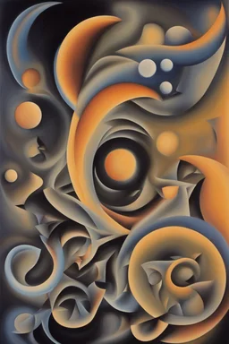 Denial of the mystical multi-dimensional eclipses and ellipsis; Abstract Art; Neo-surrealism