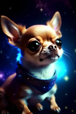 a mythical chiwawa dog in the space
