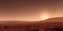 sunset in mars