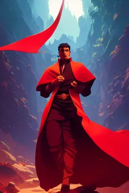 Dante Alighieri walking through Limbo, in the Style of Artgerm and Charlie Bowater and Atey Ghailan and Mike Mignola, vibrant colors and hard shadows and strong rim light, Comic Cover Art, epic scene, plain background, trending on artstation