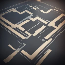 road stylized square block