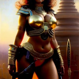 portrait ' Sexy Extra busty Power Girl naked ',ancient metal armor and Helmet ,painting by gaston bussiere, greg rutkowski, yoji shinkawa, yoshitaka amano, tsutomu nihei, donato giancola, tim hildebrandt, oil on canvas, cinematic composition, extreme detail,fit full head inside picture,16k