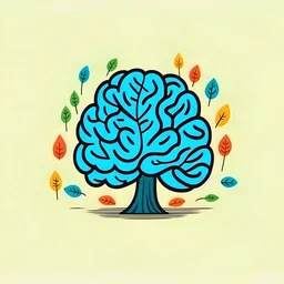 healthy happy brain, minimalistic