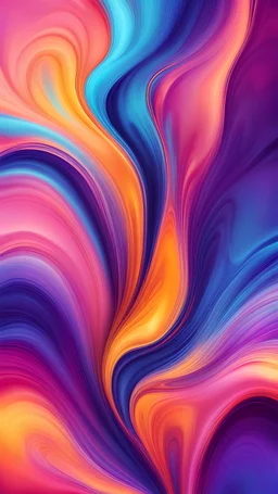 liquid abstract background, vibrant and colorful