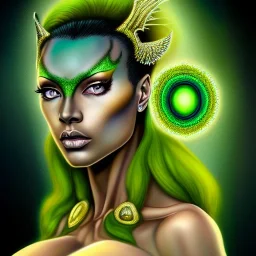 ultra detailed fullbody portrait of Beautiful Mari Jiwe McCabe, better known as Vixen, extremely detailed digital painting, intrincate, extremely detailed face,crystal clear Big Green eyes, in the style of Ohrai Noriyoshi and robert e howard and pablo oliveira and Ken Kelley and Keith Parkinson,mystical colors,perfectly centered image, perfect composition, rim light, beautiful lighting,8k, stunning scene, raytracing