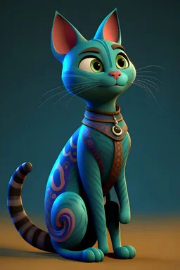 Female cat Bansheera pattern Disney Pixar Friendly