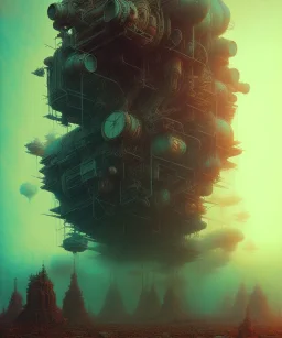 Camera., concept art, hyper detailed, beksinski, dan mumford, post-apocalyptic, oil on canvas