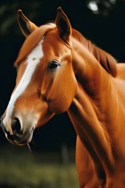 حصان برتقالي