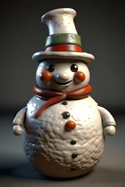 christmas snowman photorealism