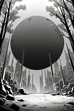 dark hole, environment, greyscale