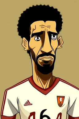 Mohammed Al Shinnawy Egyptian football player .cartoon 2d