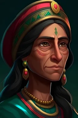 Portrait of la malinche gif animated