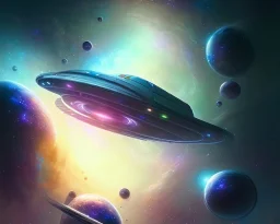 paint whimsical space train going through space galaxy stars nebula, high definition hyperdetailed train by Johan Grenier matte background landscape elemental mysterious colorful sci-fi