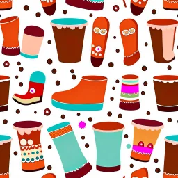 Design a toy package seamless fabric design patterns for a new ‘A crisper that can’t accommodate junk food’ brand named ‘pudding boots’