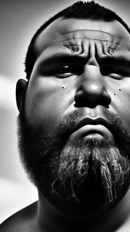 back portrait close up photography of a marocan ugly angry dirty burly stocky chubby farmer 31 years old, bullneck, strong arms, big belly, very sweat, long beard, very angry, angry eyes, near an olive tree , in the Italian countryside , September sun, ambient occlusion, DSLR, cinematic shot, hyper detailed photography, photorealistic, 50mm lens , strong side light, back view