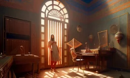 la casa de papel in Egypt, cinematic, 8k, resolution concept art portrait by Greg Rutkowski, Artgerm, WLOP, Alphonse Mucha dynamic lighting hyperdetailed intricately detailed